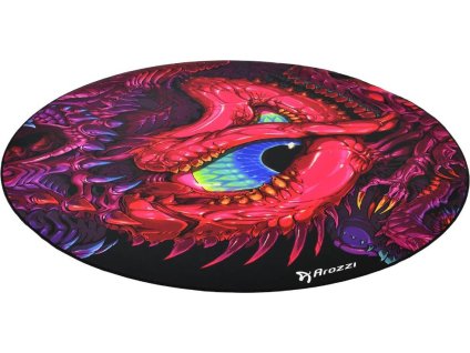 AROZZI Zona Floorpad Crawling Chaos/ ochranná podložka na podlahu/ kulatá 121 cm průměr/ dračí design