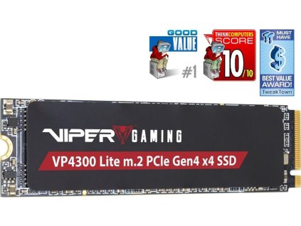 PATRIOT VIPER VP4300 Lite 2TB SSD / Interní / M.2 PCIe Gen4 x4 NVMe / 2280 / DRAMLESS