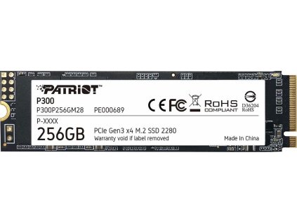 PATRIOT P300 256GB SSD / Interní / M.2 PCIe Gen3 x4 NVMe 1.3 / 2280