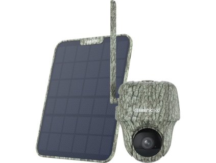 Reolink Go Series G450 8MPx venkovní bateriová 4G IP kamera se solárním panelem, otočná, 3840x2160, SD 128GB, IP64