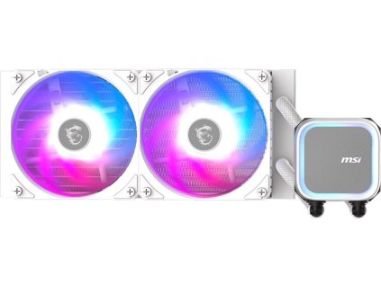 MSI vodní chladič CPU MAG CORELIQUID A13 240 WHITE/ 2x 120mm ARGB fan / bílý