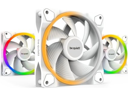 Be quiet! / ventilátor Light Wings White / 120mm / PWM / 3-pack / bílý