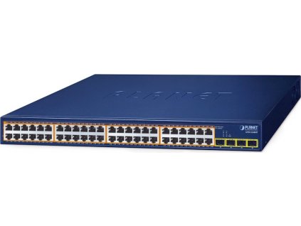 Planet GSW-5240HP L2 switch, 48x1Gb, 4x1Gb SFP, 48x1G 802.3at PoE+ 370W, 0~50°C