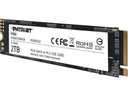 PATRIOT P300 2TB SSD / Interní / M.2 PCIe Gen3 x4 NVMe 1.3 / 2280