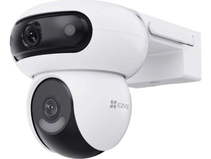 EZVIZ IP kamera H90 2K+/ duální/ PTZ/ Wi-Fi/ 2 x 4Mpix/ krytí IP65/ objektiv 2,8 + 6mm/ H.265/ IR přísvit až 30m/ bílá