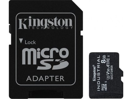 KINGSTON 8GB microSDHC / Industrial Temp / UHS-I / U3 / vč. adaptéru