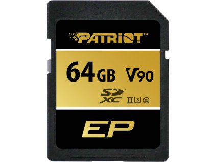 Patriot V90/SDXC/64GB/UHS-II U3 / Class 10/+ Adaptér