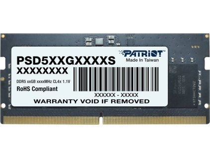 PATRIOT Signature Line 16GB DDR5 5600MT/s / SO-DIMM / CL46 / 1,1V