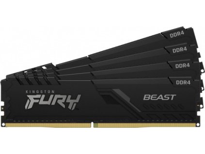 Kingston FURY Beast/DDR4/64GB/3200MHz/CL16/4x16GB/Black