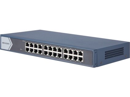 HIKVISION switch DS-3E0524-E(B)/ 24x port/ 10/100/1000 Mbps RJ45 ports/ 48 Gbps/ napájení 220 VAC, 0.7 A