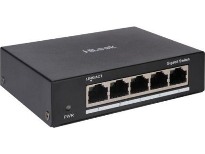 HiLook Powered by HIKVISION switch NS-0505/ 5x port/ 1000 Mbps RJ45 ports/ 1 Gbps/ Kov