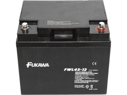 FUKAWA olověná baterie FWL 45-12 do APC/ AEG/ EATON/ Powerware/ 12V/ 45Ah/ životnost 10 let/ závit M6