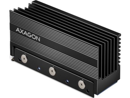AXAGON CLR-M2XL, hliníkový pasivní chladič pro jedno i oboustranný M.2 SSD disk, výška 36 mm