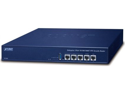 Planet VR-300 Enterprise router/firewall VPN/VLAN/QoS/HA/AP kontroler, 2x WAN(SD-WAN), 3x LAN