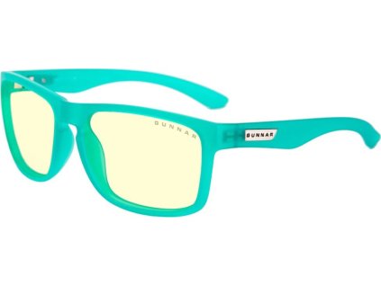 GUNNAR kancelářske/herní brýle INTERCEPT POP EMERALD GREEN * jantarová skla * BLF 65 * GUNNAR focus