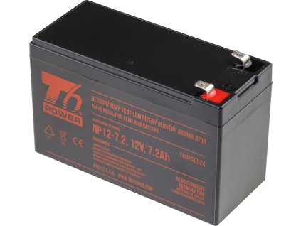 Akumulátor T6 Power NP12-7.2, 12V, 7,2Ah, F2
