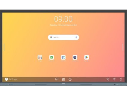 BENQ dotykový panel 86" RE8604/ UHD 4K/8GB I 64GB /provoz 18/7/ HDMI/DP/ USB-C/ LABN/Android 13/40 dotykových bodů
