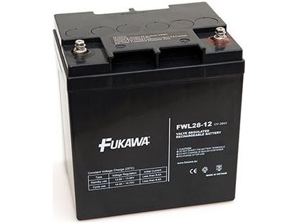 FUKAWA olověná baterie FWL 28-12 do APC/ AEG/ EATON/ Powerware/ 12V/ 28Ah/ životnost 10 let/ závit M5