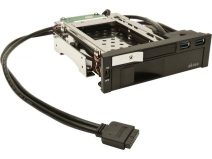 AKASA HDD box Lokstor M51 / AK-IEN-01 / pro 2,5" a 3,5" SATA HDD disky / 2xUSB 3.0