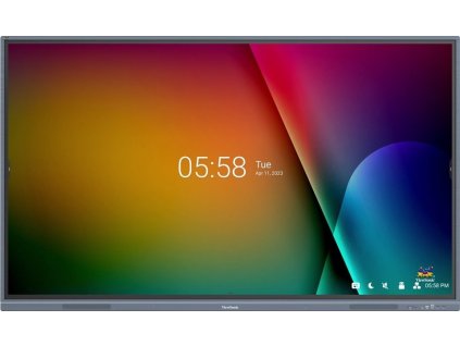 ViewSonic Multi Touch Display IFP7533-G/ 75"/ UHD/450nits, 5000:1, 8G RAM/128GB/HDMI/VGA/USB-C /RJ45 x2, RS232 x1, Grey