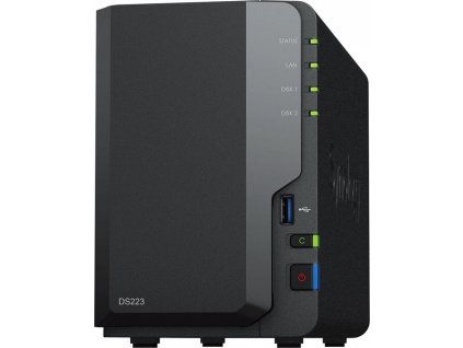 Synology DS223   2x SATA, 2GB RAM, 3x USB 3.2, 1x GbE