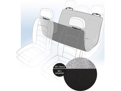 Potah do auta Flamingo černošedý 146x143cm
