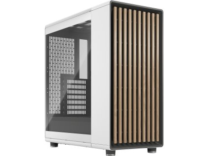 Fractal Design North Chalk White TG Clear/Midi Tower/Transpar./Bílá