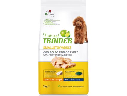 TRAINER Natural Small&Toy Adult kuře a rýže 2kg