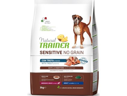 Trainer Natural Sensitive dog NO GRAIN M/M pstruh 3kg