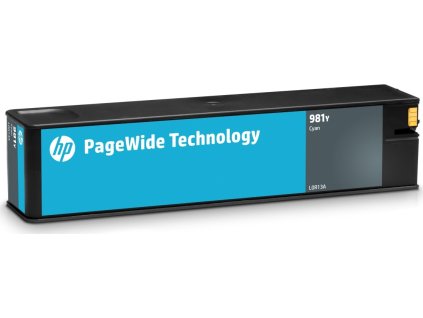 HP 981Y Azurová originální kazeta PageWide s velmi vysokou výtěžností