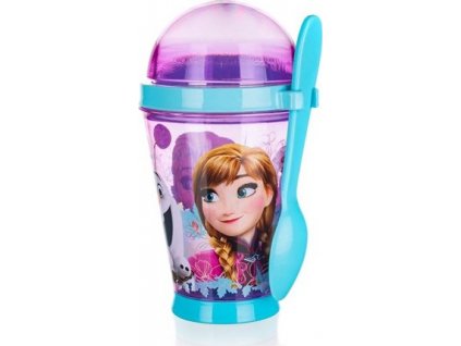 Kelímek na jogurt se lžičkou FROZEN 355 ml