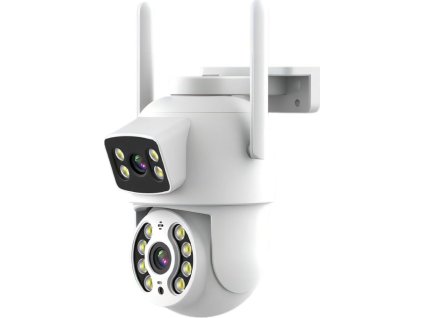 IMMAX NEO LITE SMART Security venkovní kamera DOUBLE, duální, 355° 90° P/T, Wi-Fi, 2x 2MP, ONVIF, TUYA