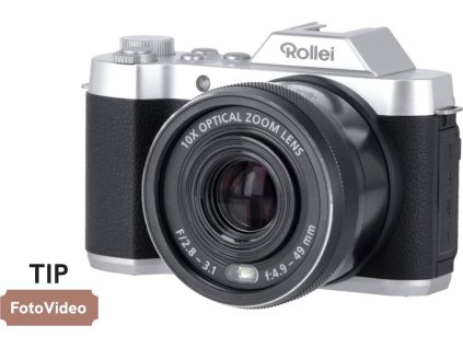 Rollei Powerflex 10x Retro/ 8 MPix/ 10x zoom/ 2,88" LCD/ 1440p video/ Černý