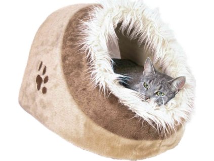 MINOU plyšová jeskyně, béžová/hnědá