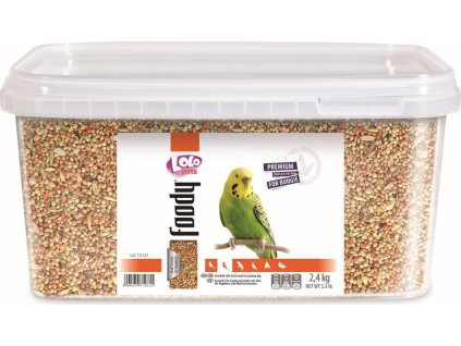 LOLO Foody kompletní krmivo pro andulky 3L/2,4kg kyblík