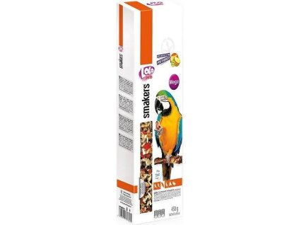 LOLO SMAKERS MEGA 2 klasy ovocné pro velké papoušky 450 g