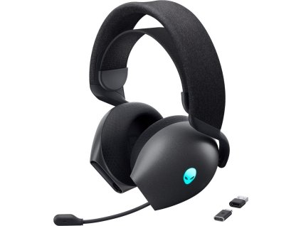 DELL bezdrátová náhlavní souprava  AW725H/ Wireless gaming Tri - mode Headset/ sluchátka + mikrofon/ černá