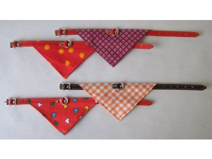 Obojek podšitý + šátek 65x2,5cm