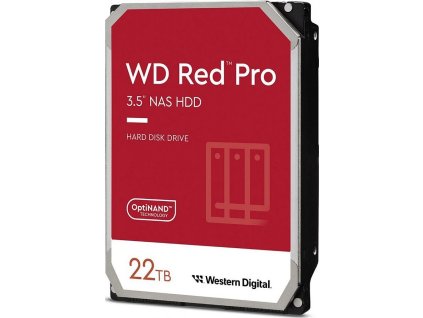 WD RED PRO 22TB / WD221KFGX / SATA III/  Interní 3,5"/ 7200rpm / 512MB