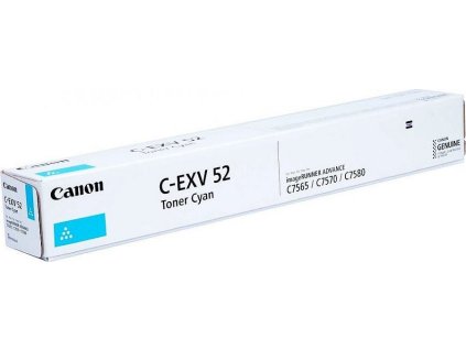Canon originální  TONER CEXV52 CYAN iR-ADV C75xx/C77xx  66 500 stran A4 (5%)