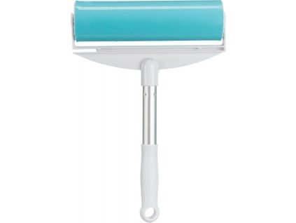 XXL váleček na odstranění chlupů z textilu 20 × 30 cm, silikon, bílá/tyrkysová