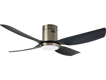 IMMAX NEO LITE PURE SMART LED stropní svítidlo s ventilátorem 24W, Wi-Fi, TUYA, černo-stříbrné