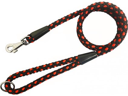 HUHUBAMBOO vodítko UZLÍK lanové 1,4x150cm, černo-červené