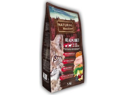 Natural Woodland Realm Diet Cat /kuře/