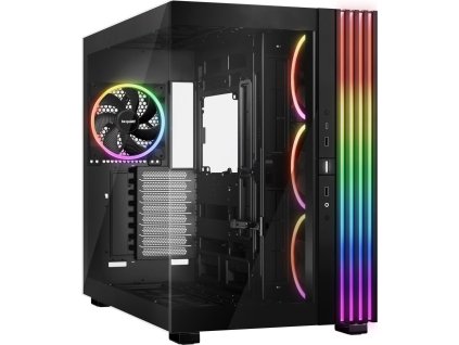 Be quiet! skříň LIGHT BASE 900FX / ATX / ARGB pásek / 4x140mm ARGB fan / 2xUSB 3.0 / USB-C / panoramatická / černá