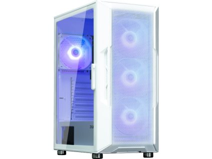 Zalman skříň I3 Neo ARGB white / ATX / 4x120 ARGB fan / 2xUSB 3.0 / 1xUSB 2.0 / prosklená bočnice / mesh panel / bílá