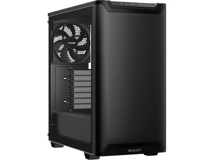 Be quiet! skříň PURE BASE 501 Airflow Window / ATX / 2x140mm fan / USB-C / perforovaný přední panel / tvrzené sklo černá