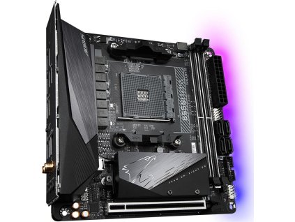 GIGABYTE B550I AORUS PRO AX / AMD B550 / AM4 / 2x DDR4 / 2x M.2 / 2x HDMI / DP / WiFi 6 / mini-ITX