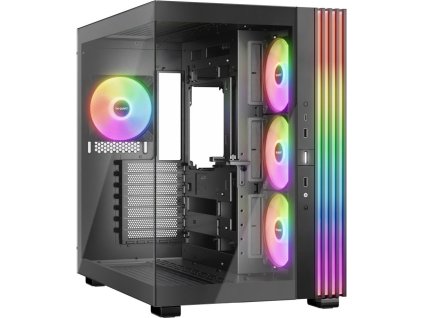 Be quiet! skříň LIGHT BASE 600LX / ATX / 4x 120mm ARGB fan / 2xUSB 3.0 / USB-C / panoramatická / černá