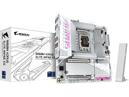 GIGABYTE B860M AORUS ELITE WIFI6E ICE/LGA 1851/mATX